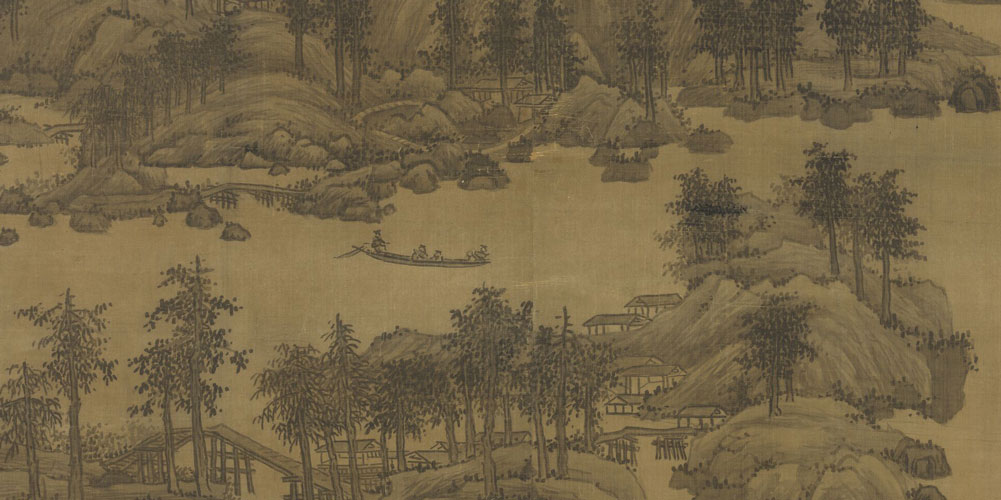 烟柳画桥，风帘翠幕，参差十万人家。