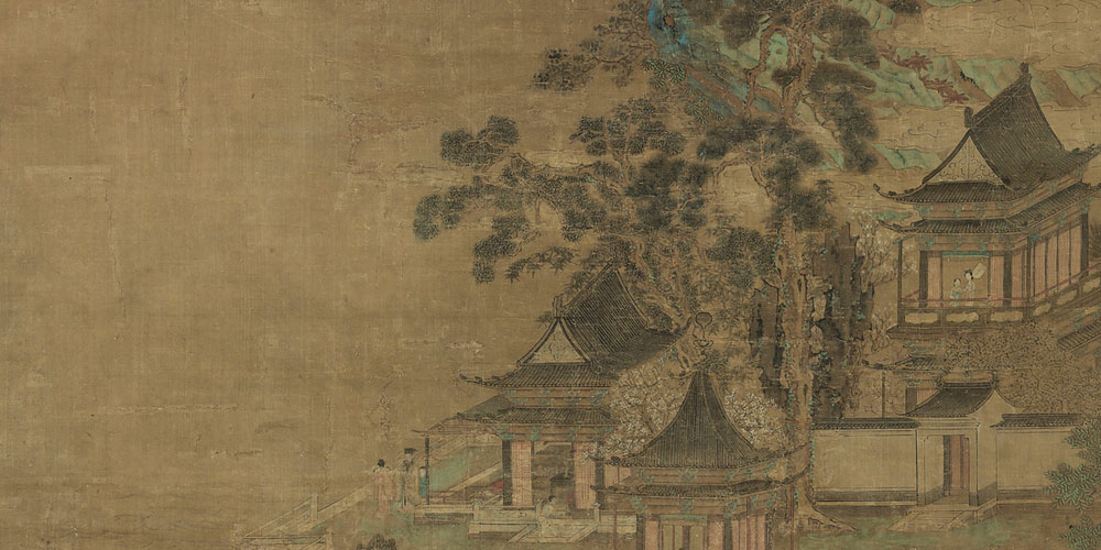 亭台六七座，八九十枝花。