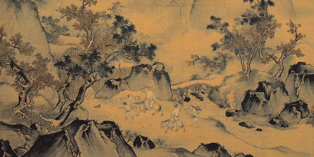 手携稚子夜归院，月冷空房不见人。