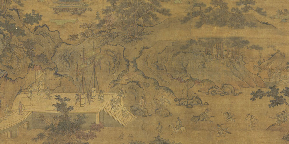 几人平地上，看我碧霄中。