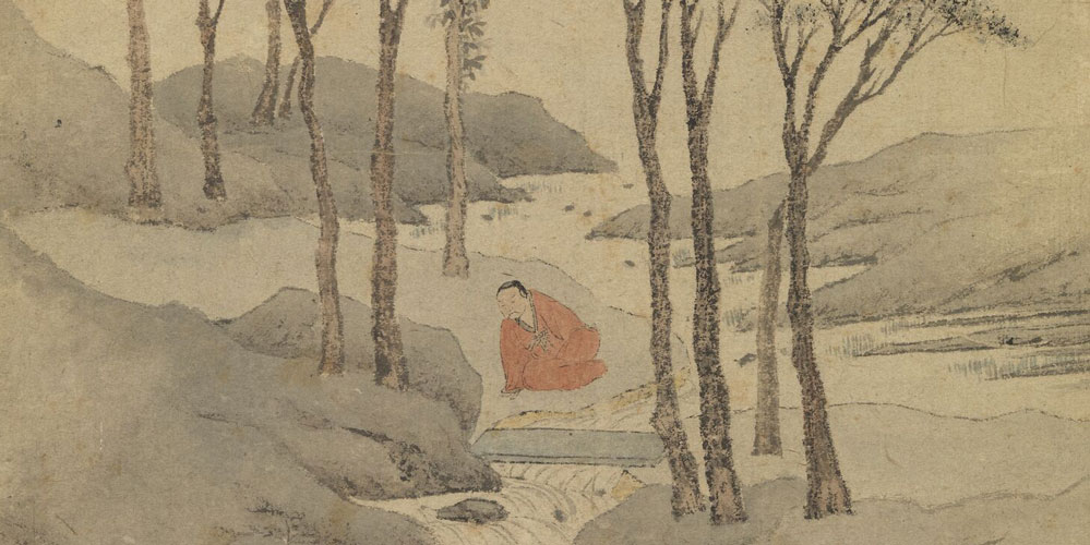 何必奔冲山下去，更添波浪向人间。