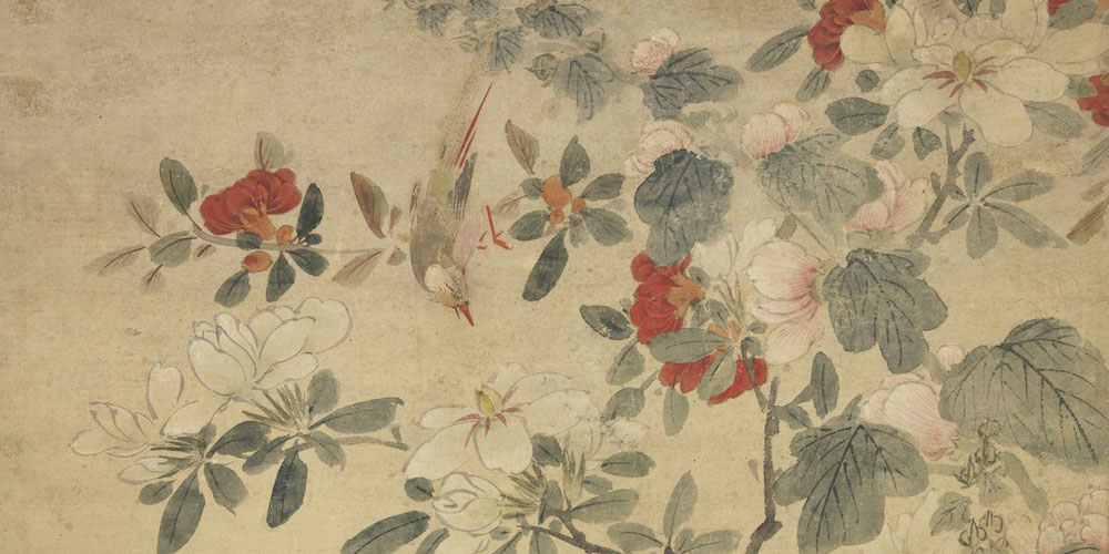花影不离身左右，鸟声只在耳东西。