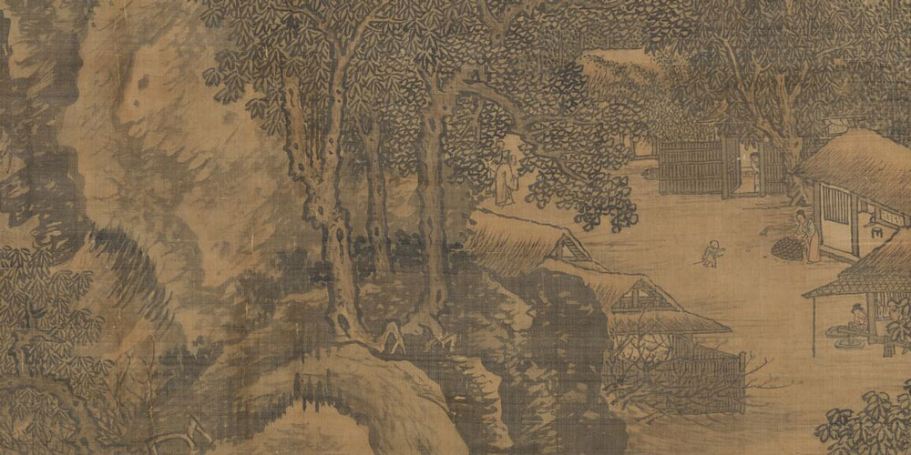 云深山坞，烟冷江皋，人生未易相逢。