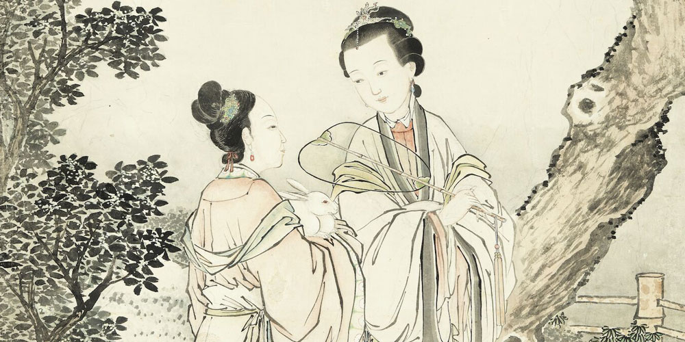 素娥惟与月，青女不饶霜。