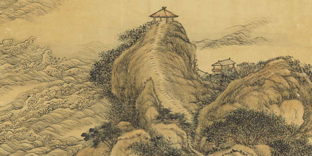楼观沧海日，门对浙江潮。
