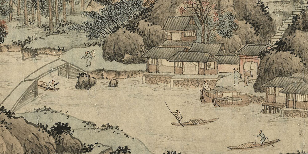 君到姑苏见，人家尽枕河。
