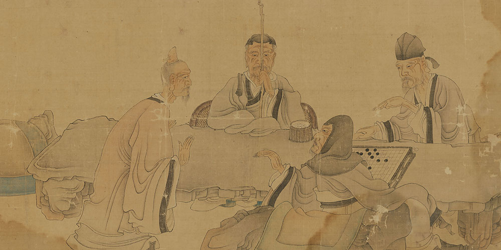 今朝一岁大家添，不是人间偏我老。