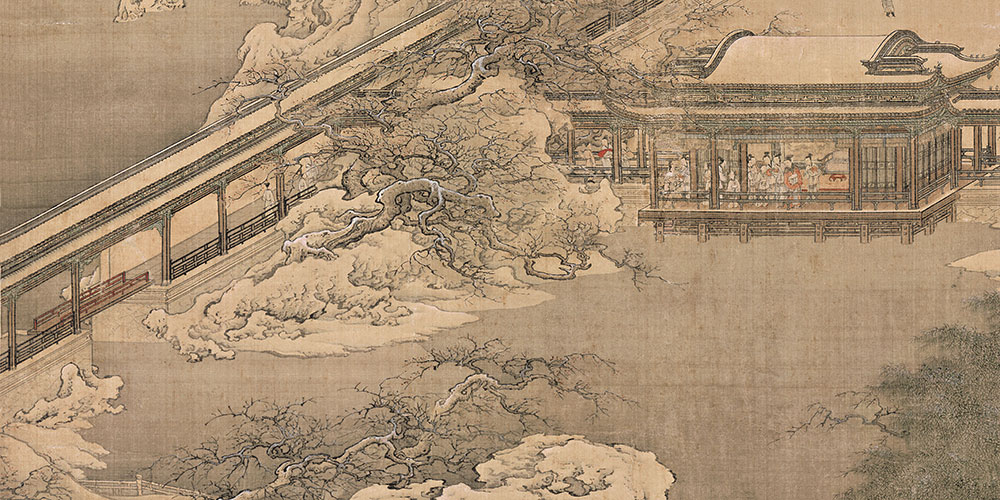 十里长街市井连，月明桥上看神仙。