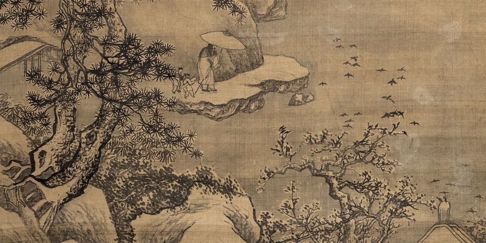 当时相候赤阑桥，今日独寻黄叶路。