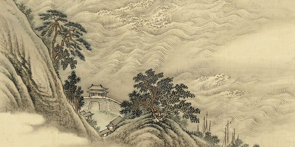 遥望洞庭山水色，白银盘里一青螺。