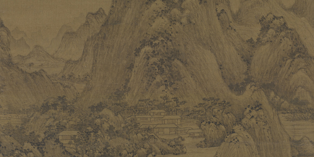 叠嶂西驰，万马回旋，众山欲东。