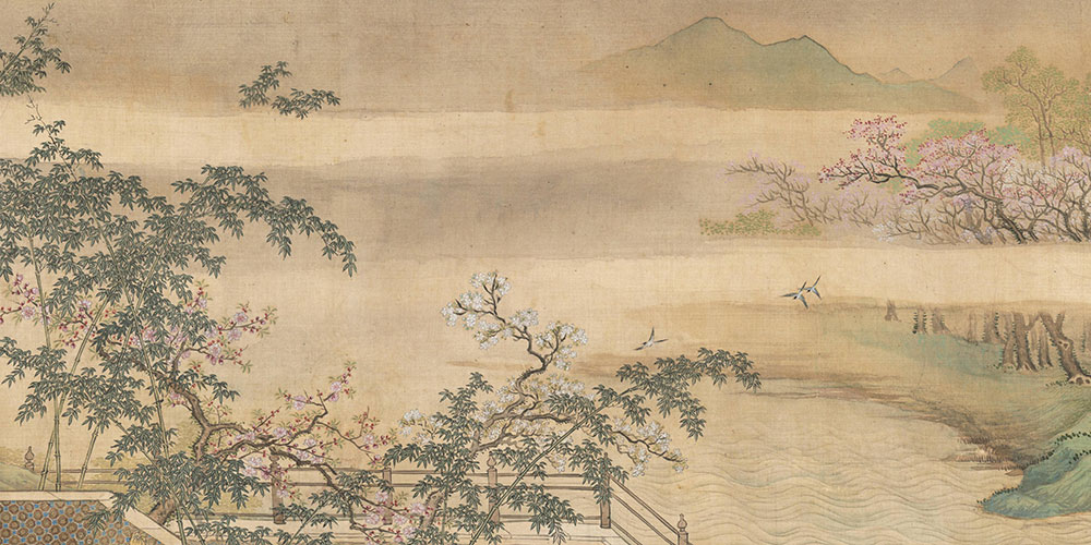 林断山明竹隐墙。乱蝉衰草小池塘。
