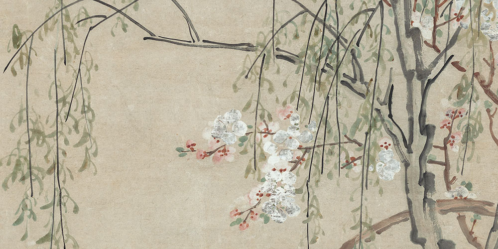 杨柳青青著地垂，杨花漫漫搅天飞。