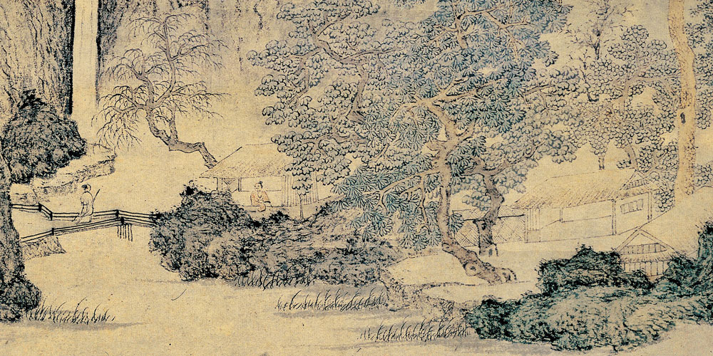 坐看苍苔色，欲上人衣来。
