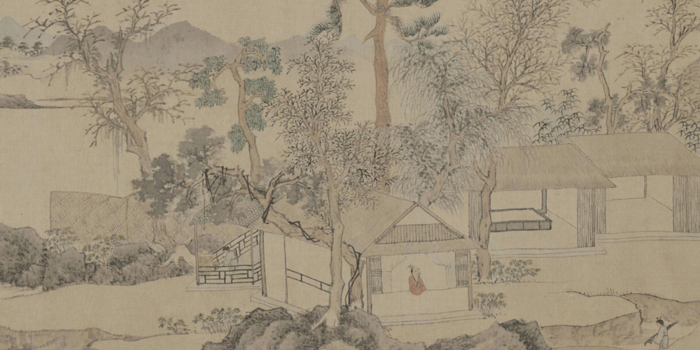 雨荒深院菊，霜倒半池莲。