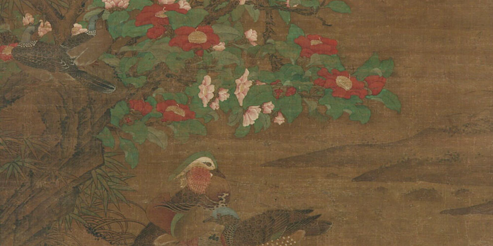 沙上并禽池上瞑，云破月来花弄影。