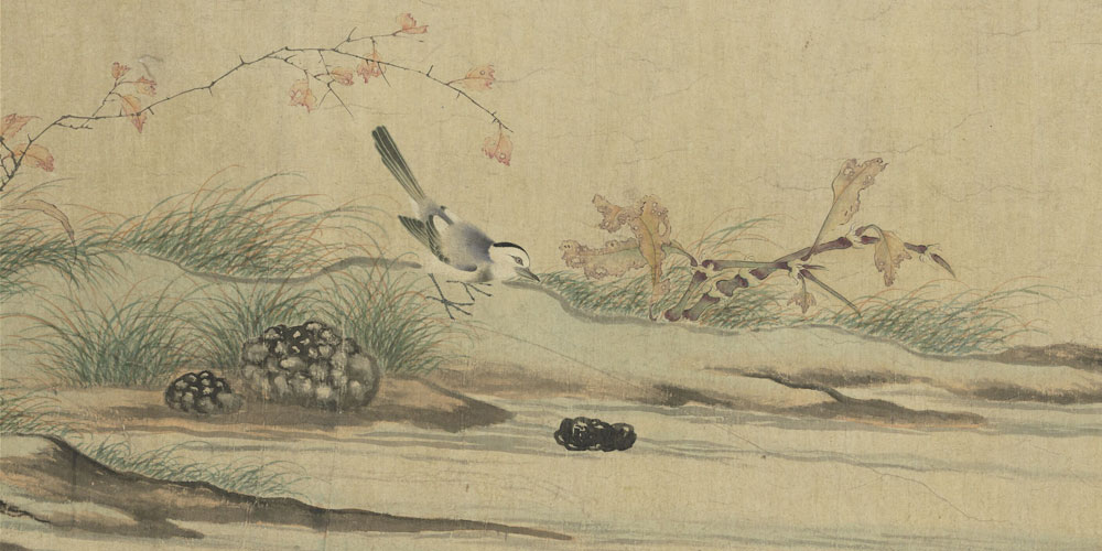 十年花骨东风泪，几点螺香素壁尘。