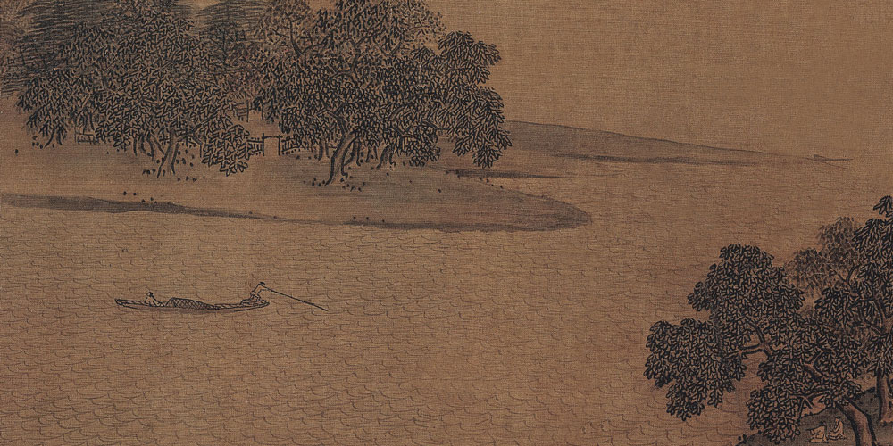 微微风簇浪，散作满河星。