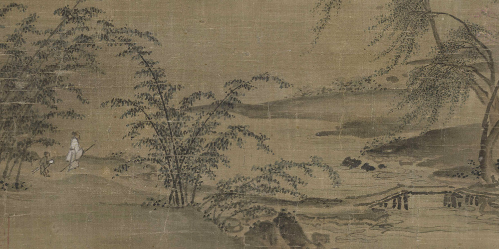 过桥分野色，移石动云根。