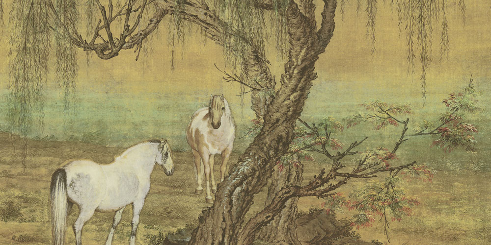 银鞍照白马，飒沓如流星。