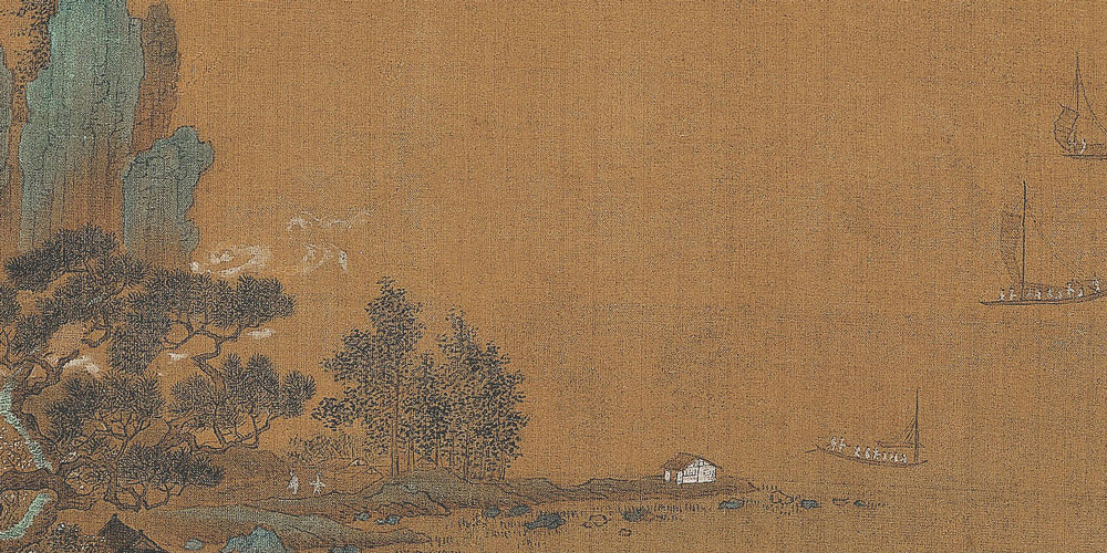 馀霞散成绮，澄江静如练。