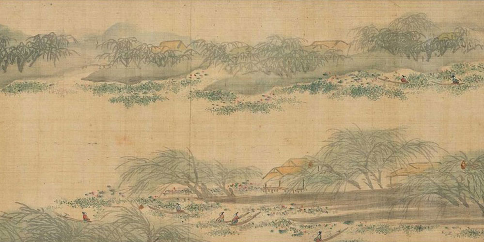小楫轻舟，梦入芙蓉浦。