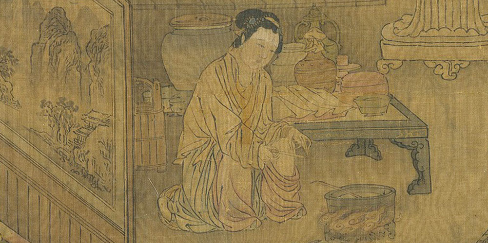 三日入厨下，洗手作羹汤。
