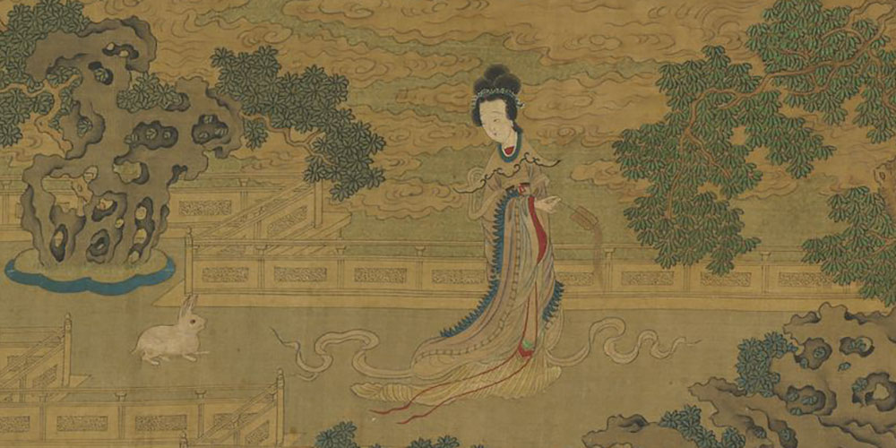 孤灯不明思欲绝，卷帷望月空长叹。美人如花隔云端！