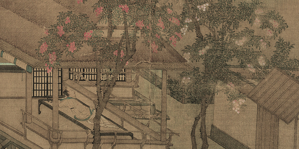 高楼目尽欲黄昏，梧桐叶上萧萧雨。