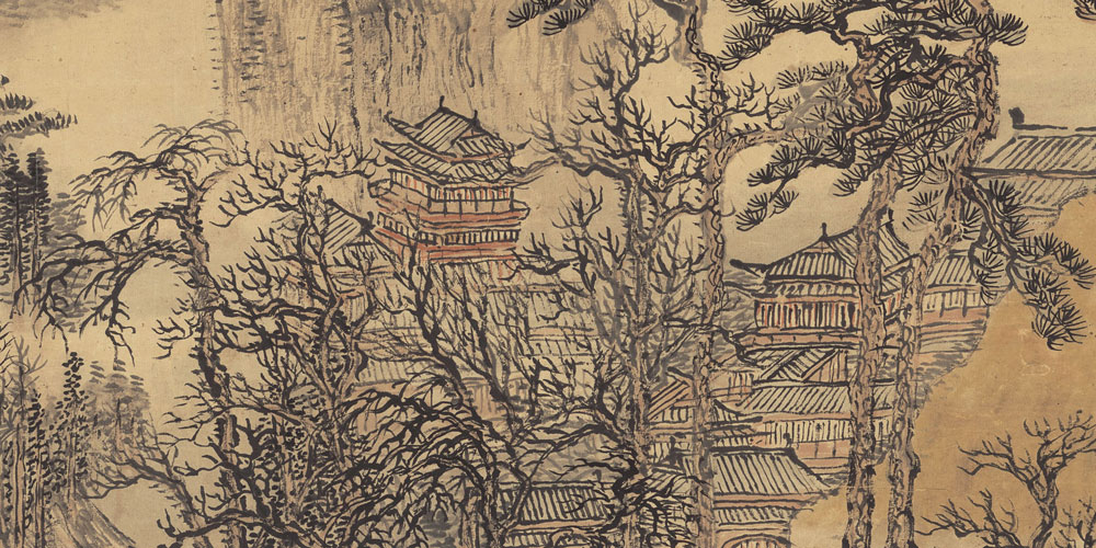 无言独上西楼，月如钩。