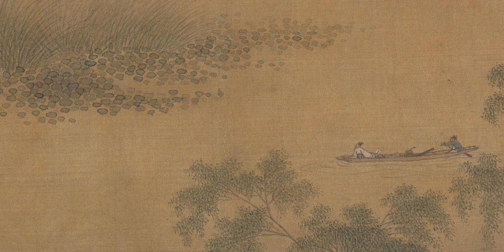 记得别伊时，桃花柳万丝。