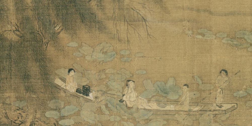 此心曾与木兰舟，直到天南潮水头。