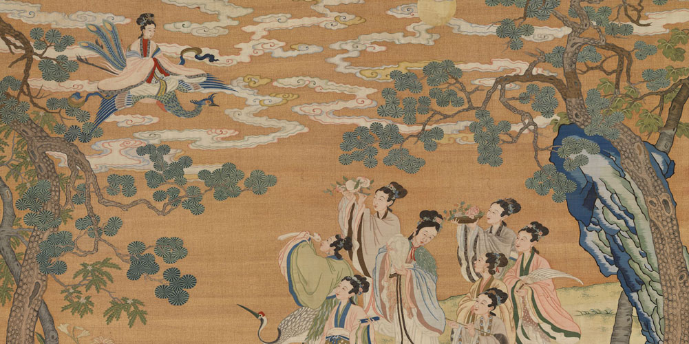 登鸾车，侍轩辕，遨游青天中，其乐不可言。