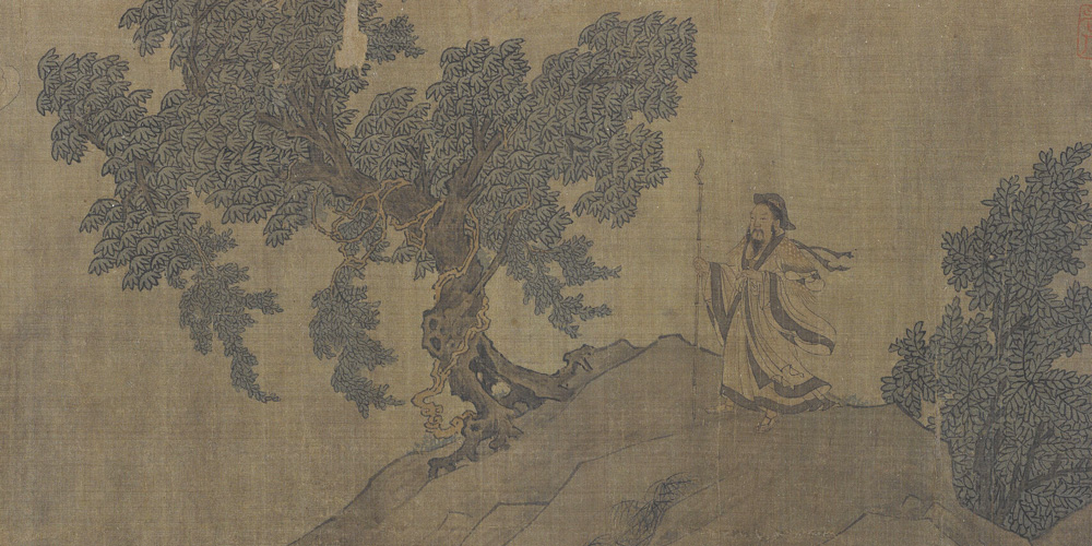 舟遥遥以轻飏，风飘飘而吹衣。