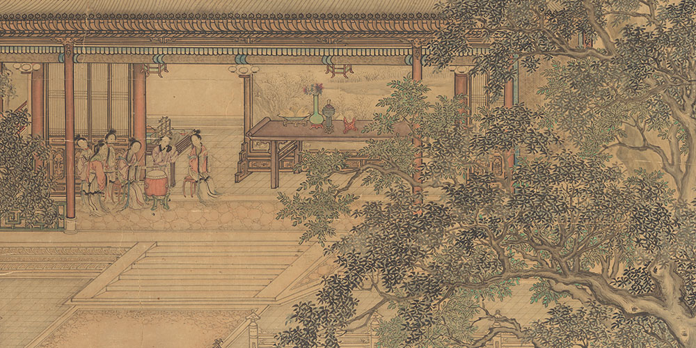 那里有闹红尘香车宝马？祗不过送黄昏古木寒鸦。
