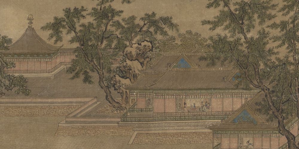 杨柳风柔，海棠月淡，独自倚阑时。