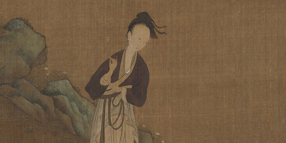 秀色掩今古，荷花羞玉颜。
