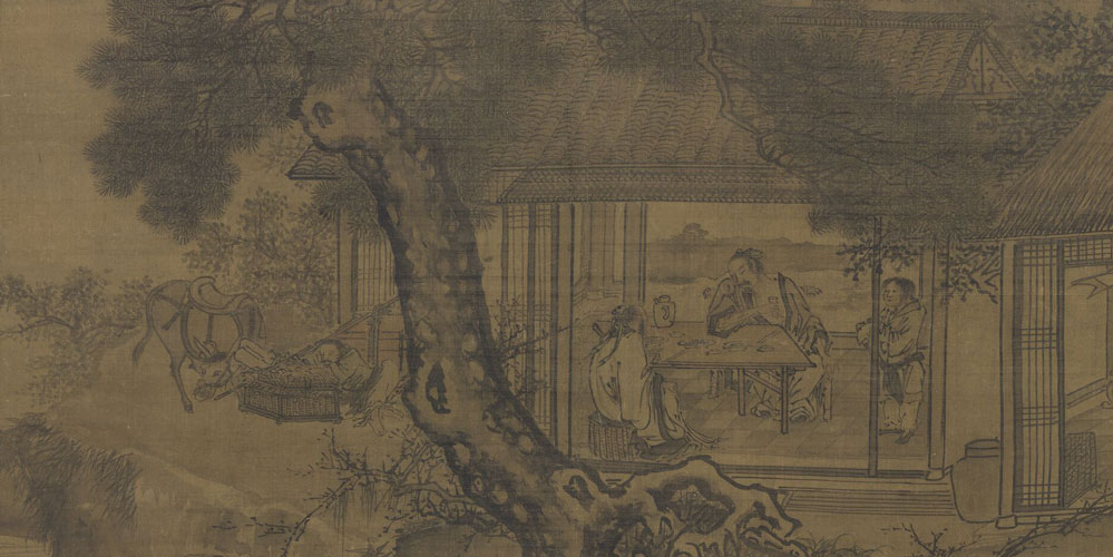 得欢当作乐，斗酒聚比邻。