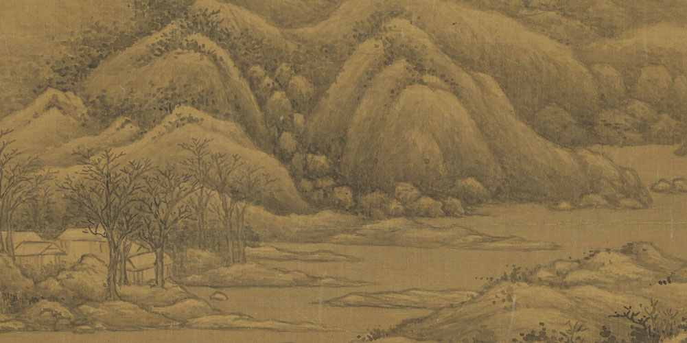 君看六幅南朝事，老木寒云满故城。