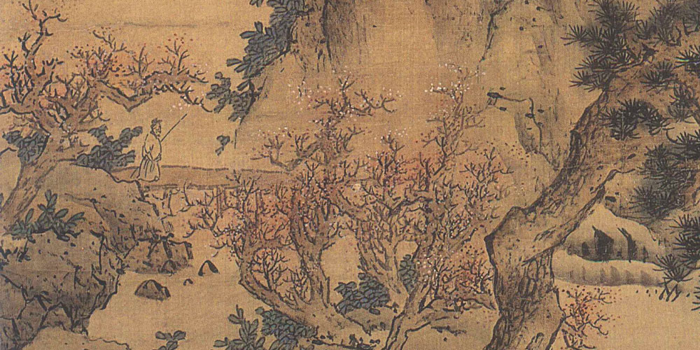 桃花仙人种桃树，又摘桃花换酒钱。