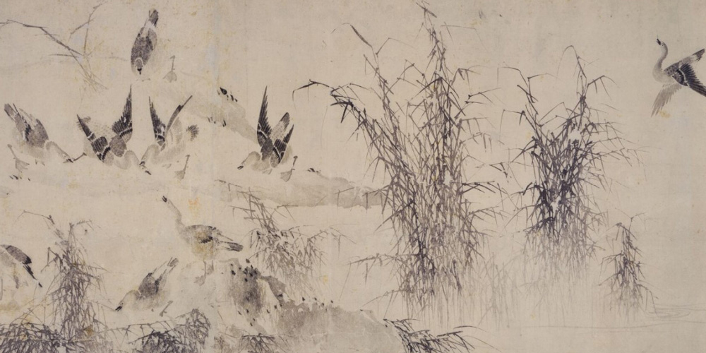 君应有语：渺万里层云，千山暮雪，只影向谁去？