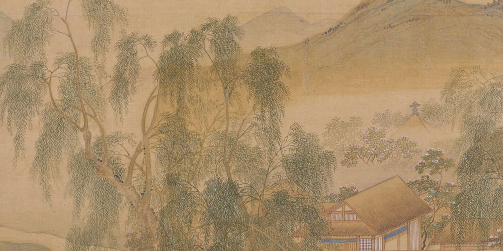 梨花淡白柳深青，柳絮飞时花满城。