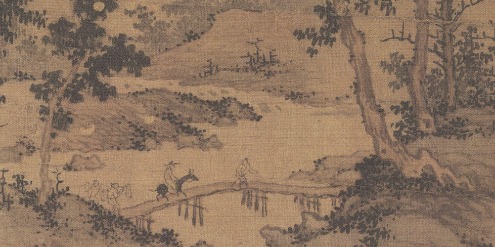清江一曲柳千条，二十年前旧板桥。