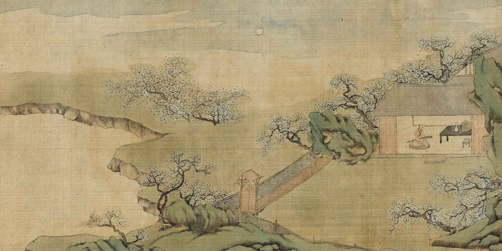 来日绮窗前，寒梅著花未。