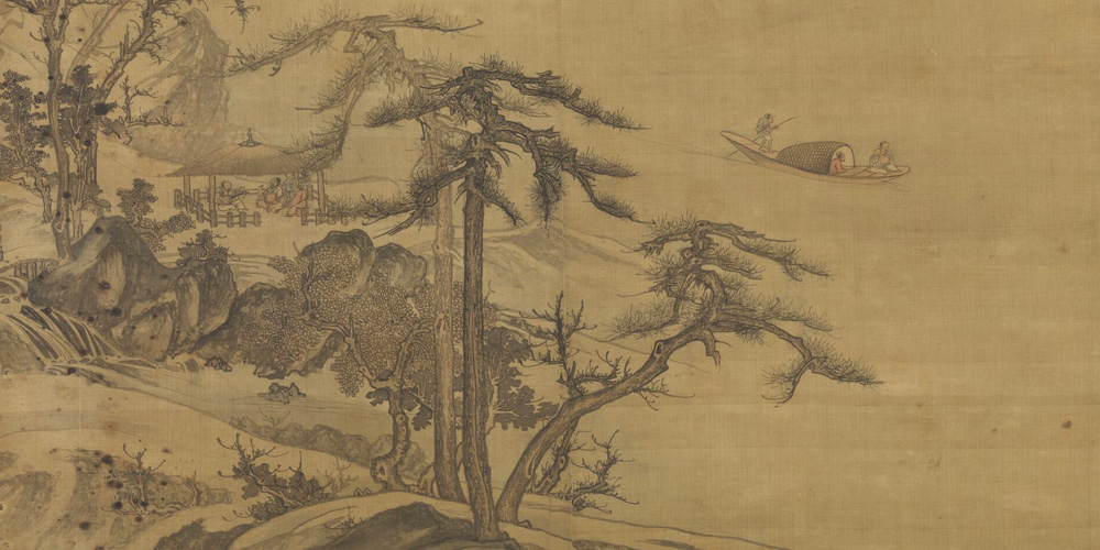 渺空烟四远，是何年、青天坠长星？