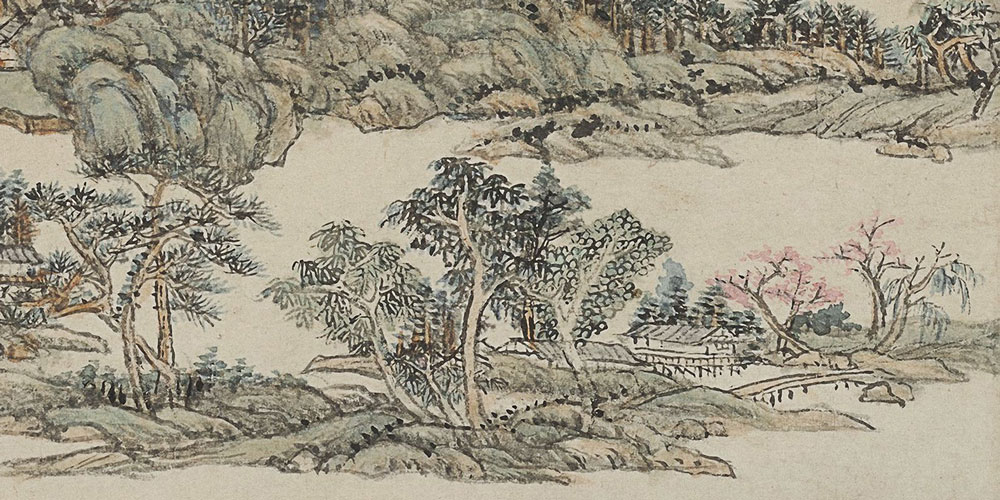 花明柳暗绕天愁，上尽重城更上楼。