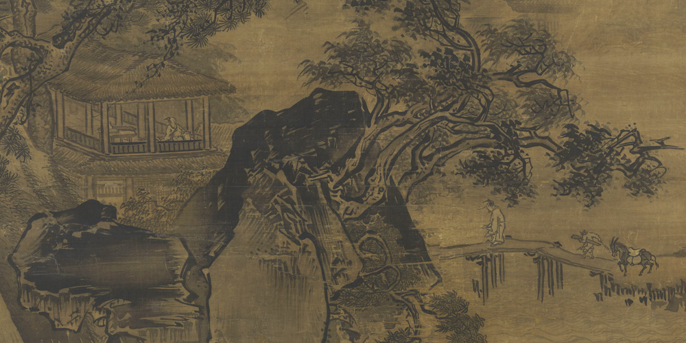 不似当时，小桥冲雨，幽恨两人知。