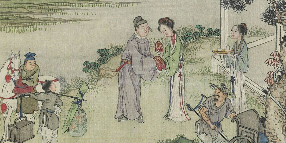 晓来谁染霜林醉？总是离人泪。