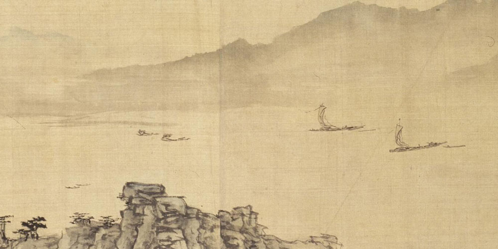 孤帆远影碧空尽，唯见长江天际流。