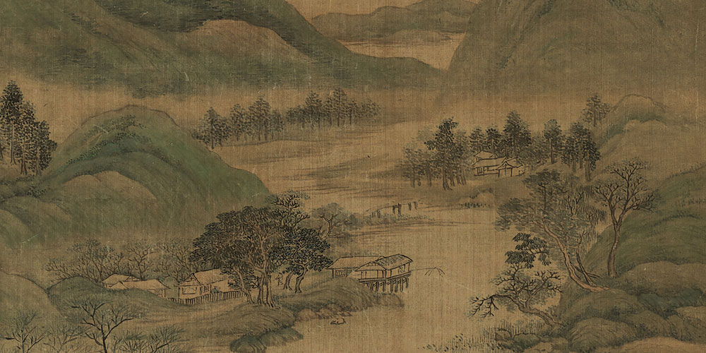 暧暧远人村，依依墟里烟。